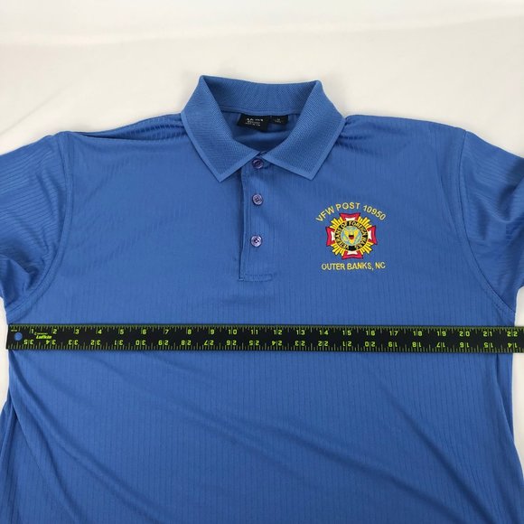 VINTAGE MENS POLO VFW POST 10950 OUTER BANKS NC SIZE M MADE IN USA - Picture 9 of 10